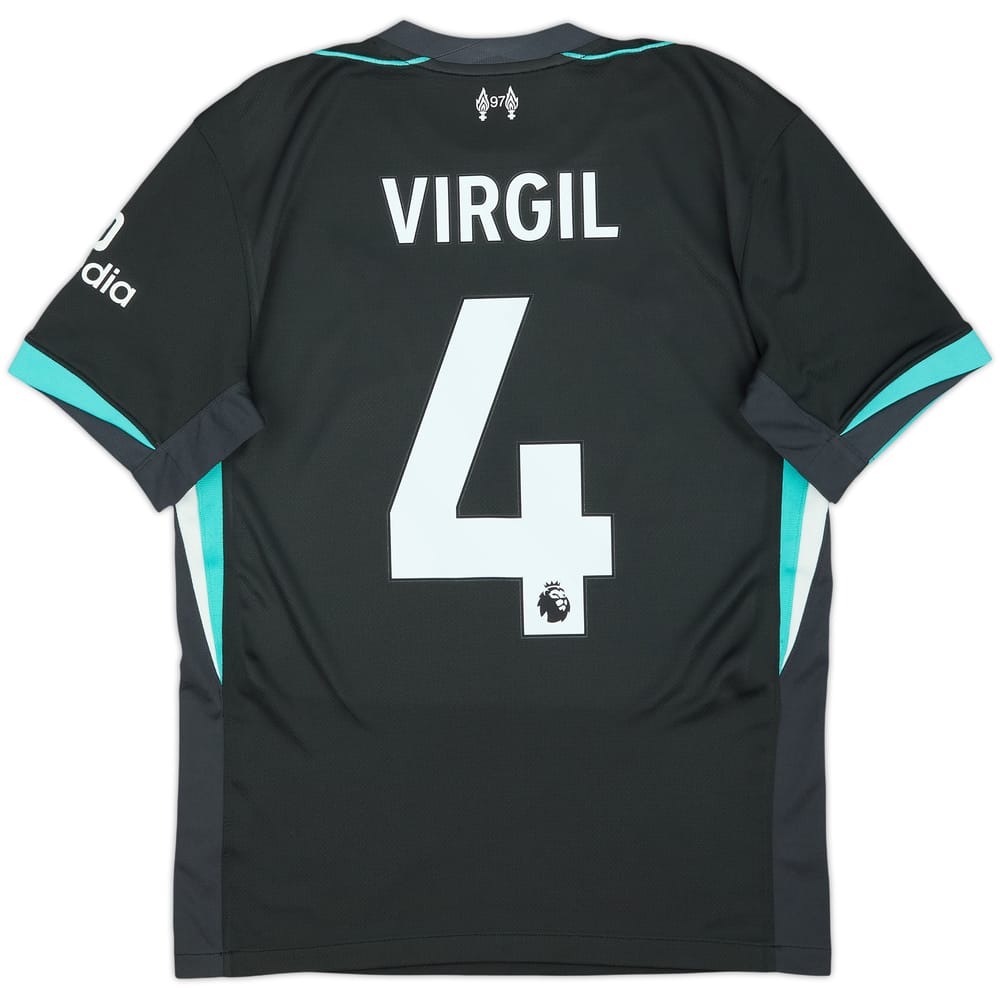 2024-25 Liverpool Away Shirt Virgil #4 - 10/10 - (S)