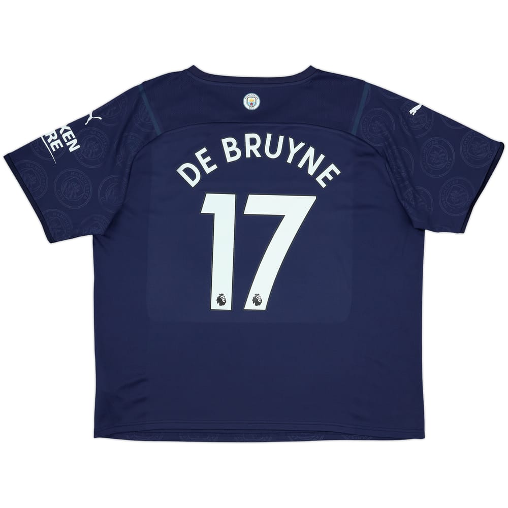 2021-22 Manchester City Third Shirt De Bruyne #17 - 8/10 - (XXL)
