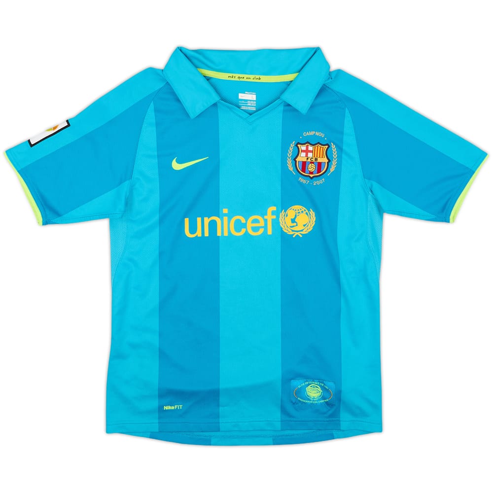 2007-09 Barcelona Away Shirt - 8/10 - (L.Boys)