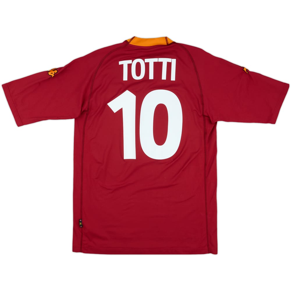 2000-01 Roma Home Shirt Totti #10 - 7/10 - (XL)