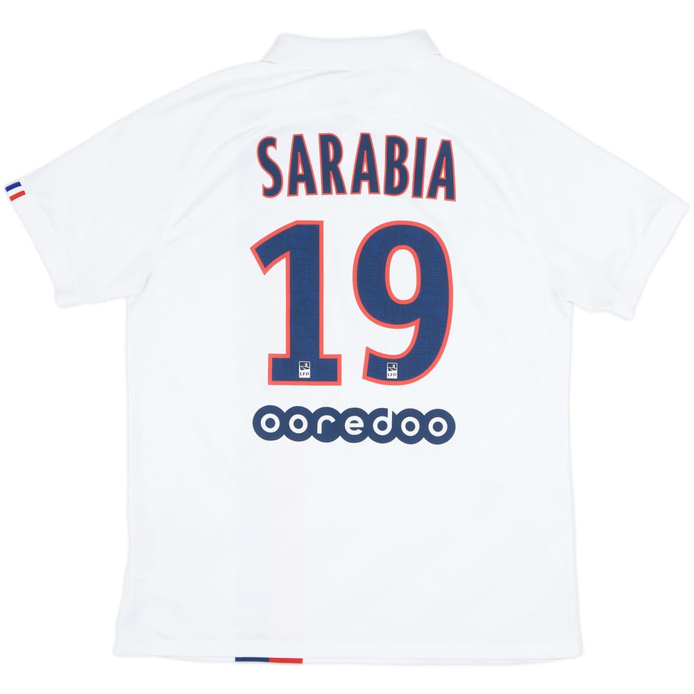 2019-20 Paris Saint-Germain Third Shirt Sarabia #19 - 6/10 - (L)