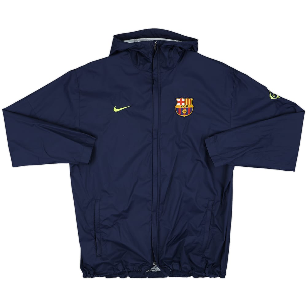 2009-10 Barcelona Nike Hooded Rain Jacket - 8/10 - (XL)