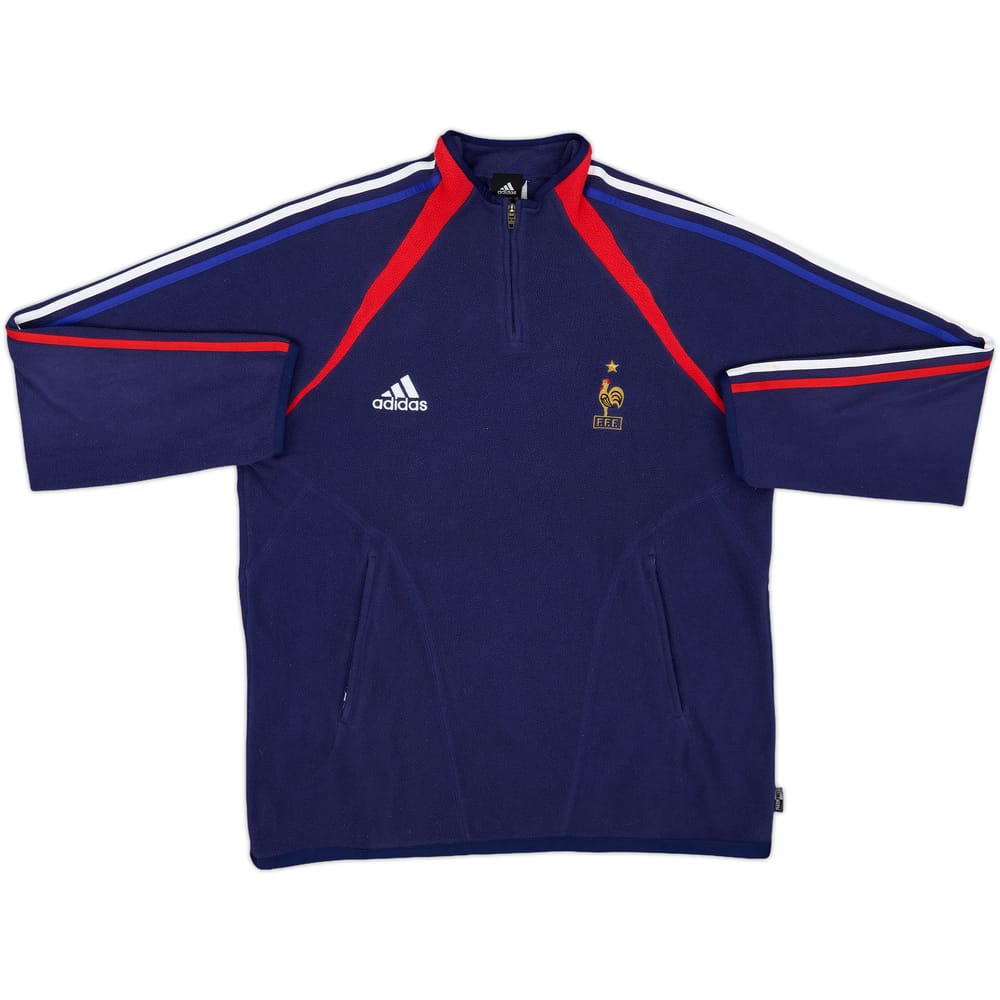 2003-04 France adidas 1/4 Zip Fleece Top - 8/10 - (L/XL)