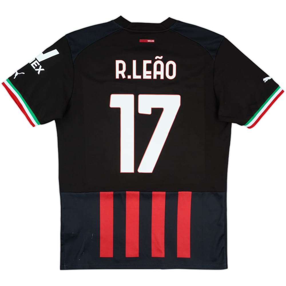 2022-23 AC Milan Home Shirt R.Leao #17 - 7/10 - (M)