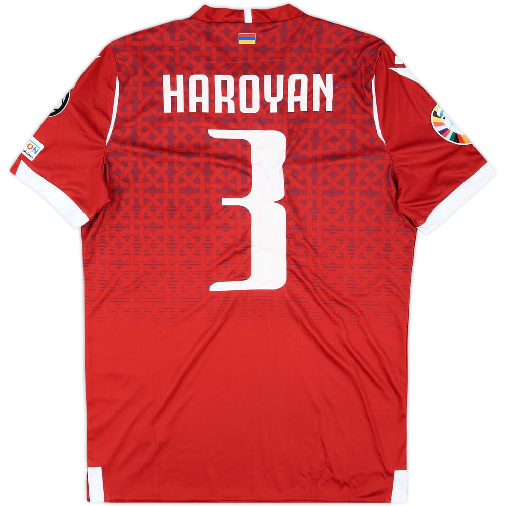 2023 Armenia Match Issue Home Shirt Haroyan #3