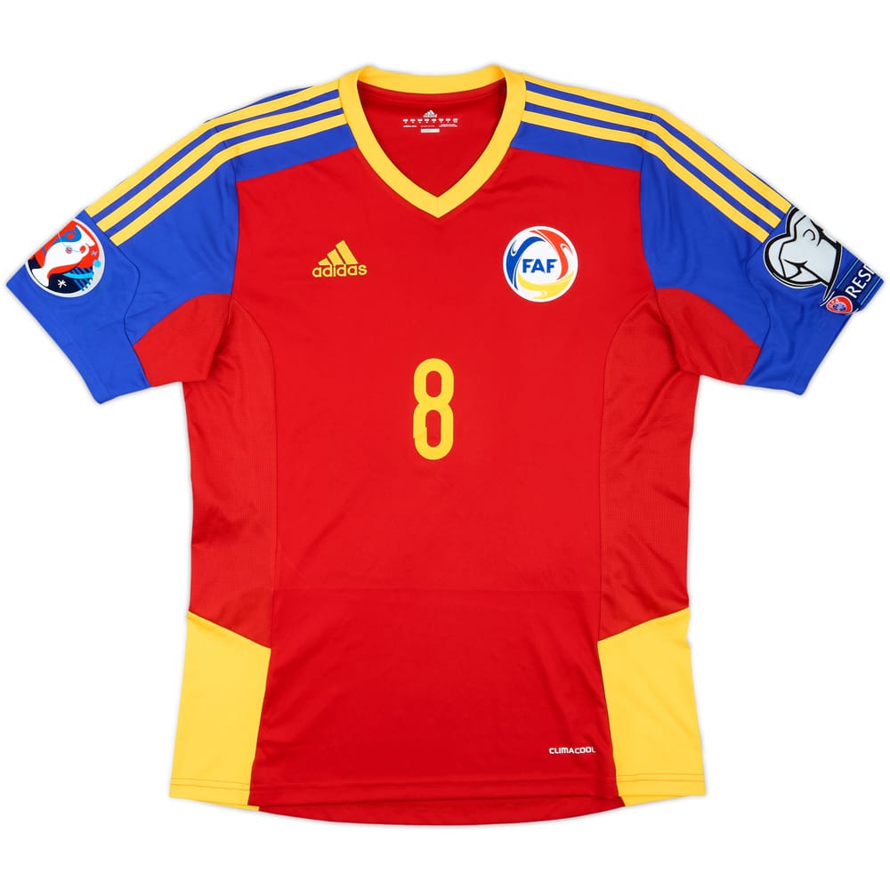 2014 Andorra Match Issue Home Shirt #8 (Vieira)