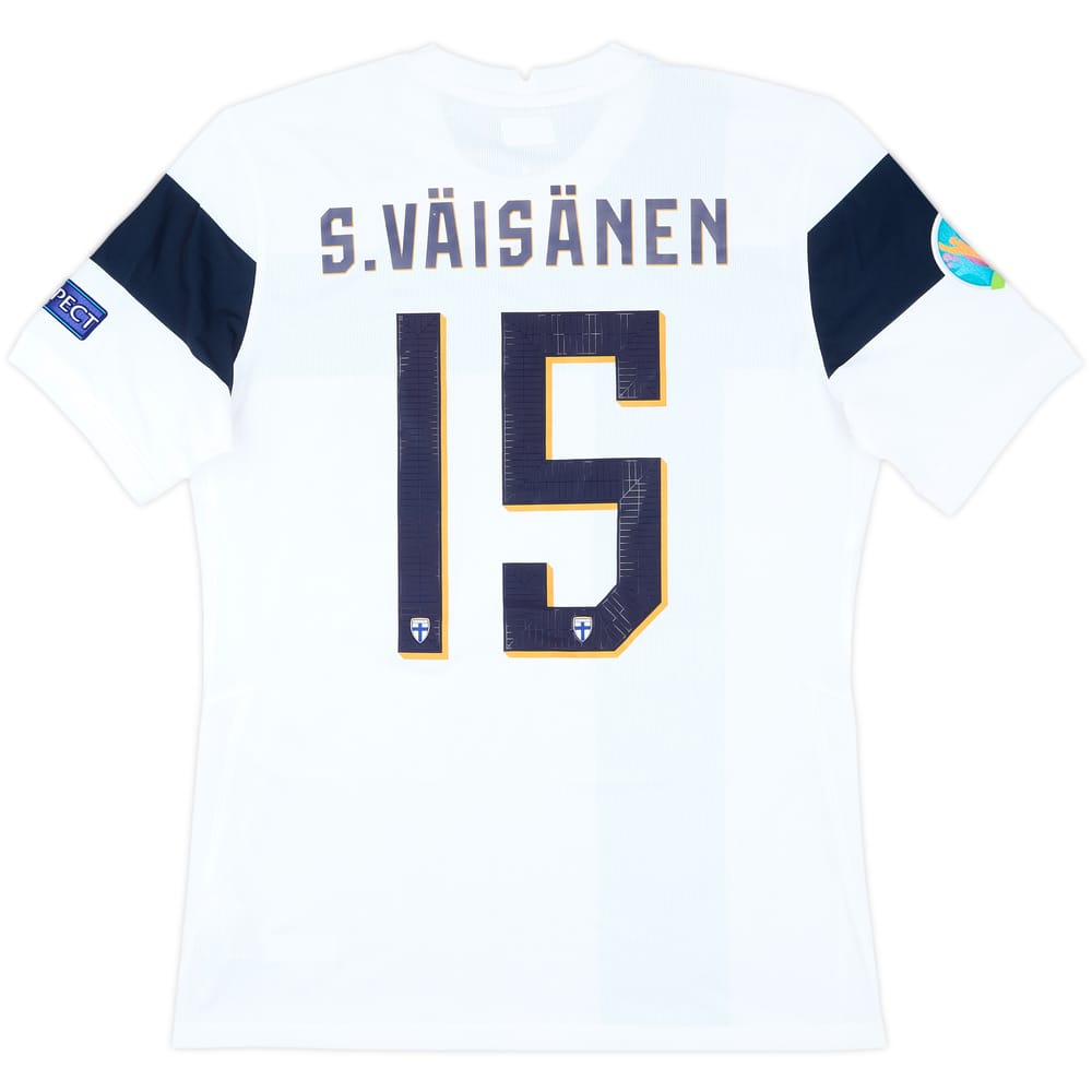 2020-22 Finland Match Issue Home Shirt S.Vaisanen #15