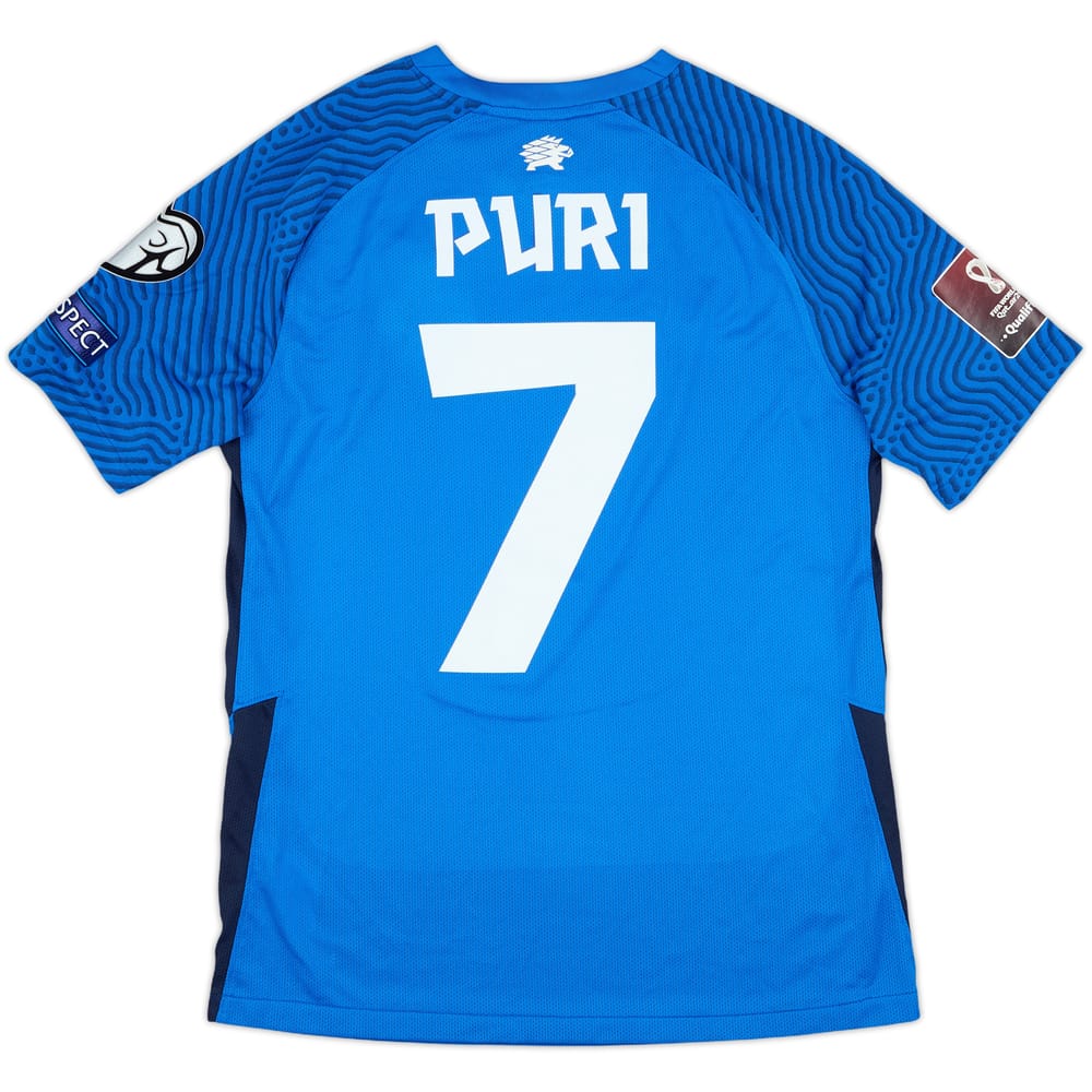2021 Estonia Match Issue Home Shirt Puri #7