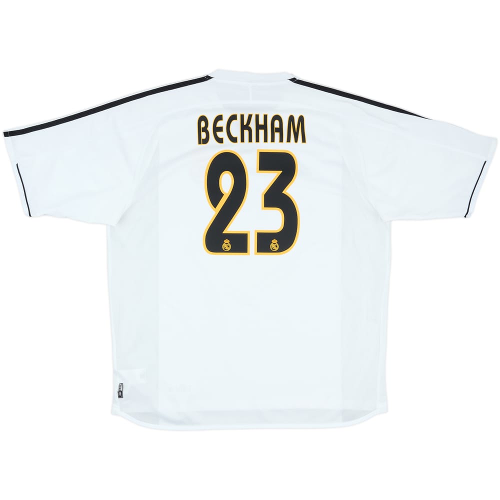 2003-04 Real Madrid Home Shirt Beckham #23 - 8/10 - (XL)
