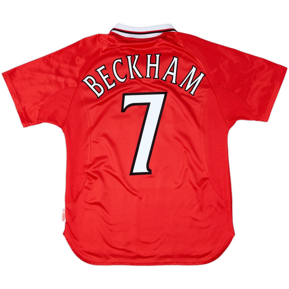 1999-00 Manchester United 'CL Winners' Shirt Beckham #7 - 5/10 - (M)