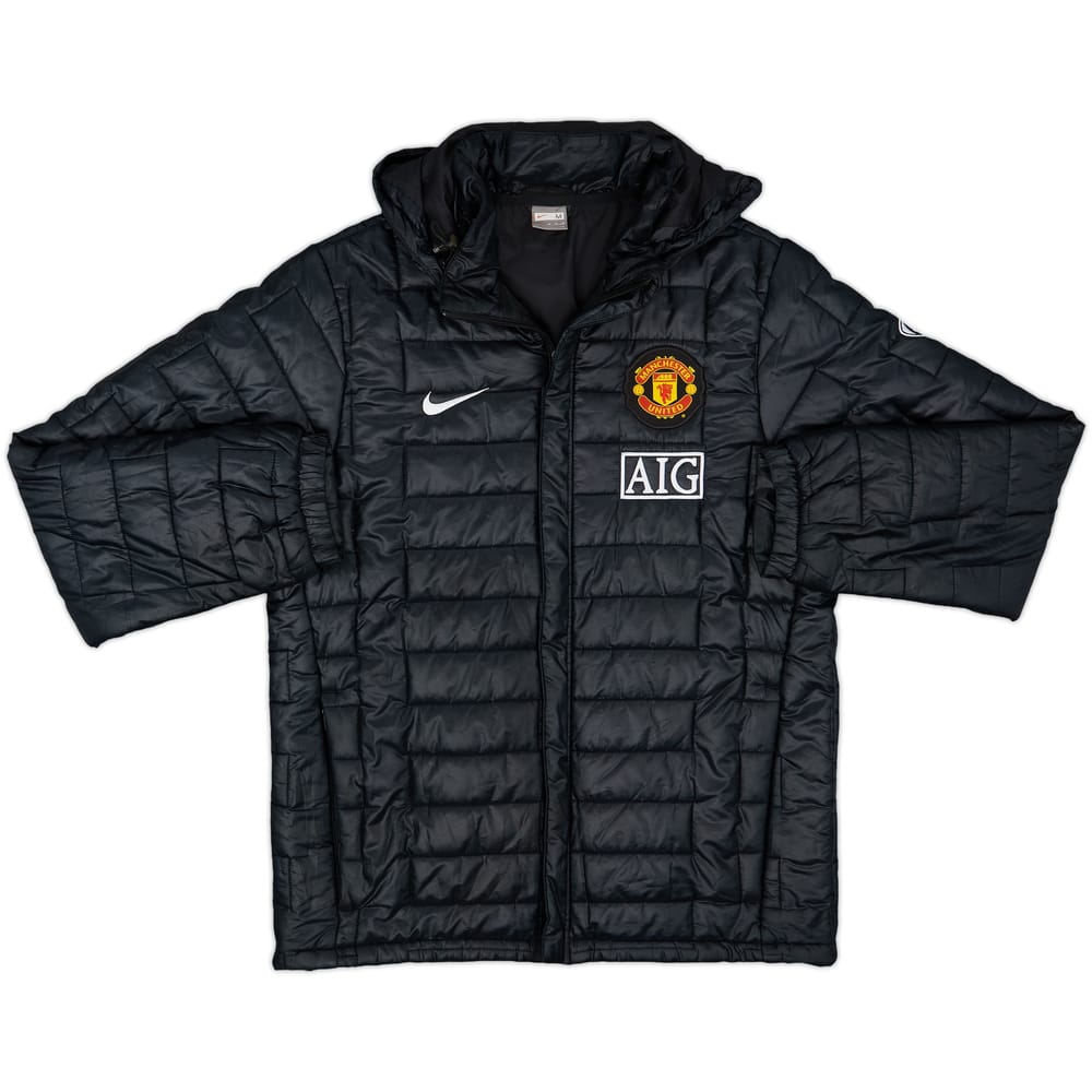 2009-10 Manchester United Nike Padded Bench Coat - 8/10 - (M)