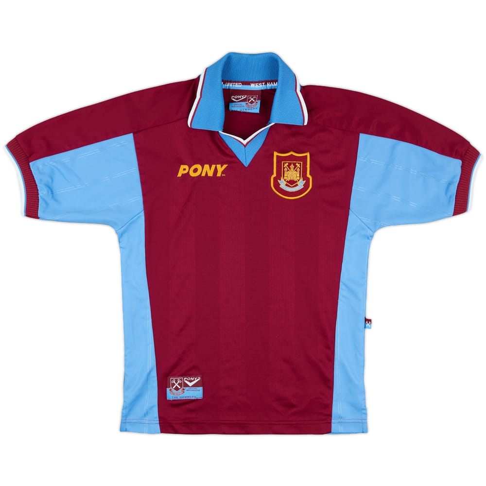 1997-98 West Ham Home Shirt - 9/10 - (L.Boys)