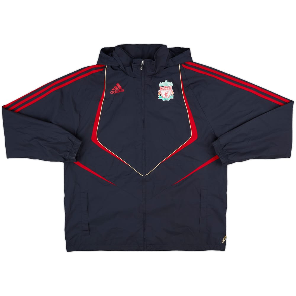 2009-10 Liverpool adidas Hooded Rain Jacket - 6/10 - (L)