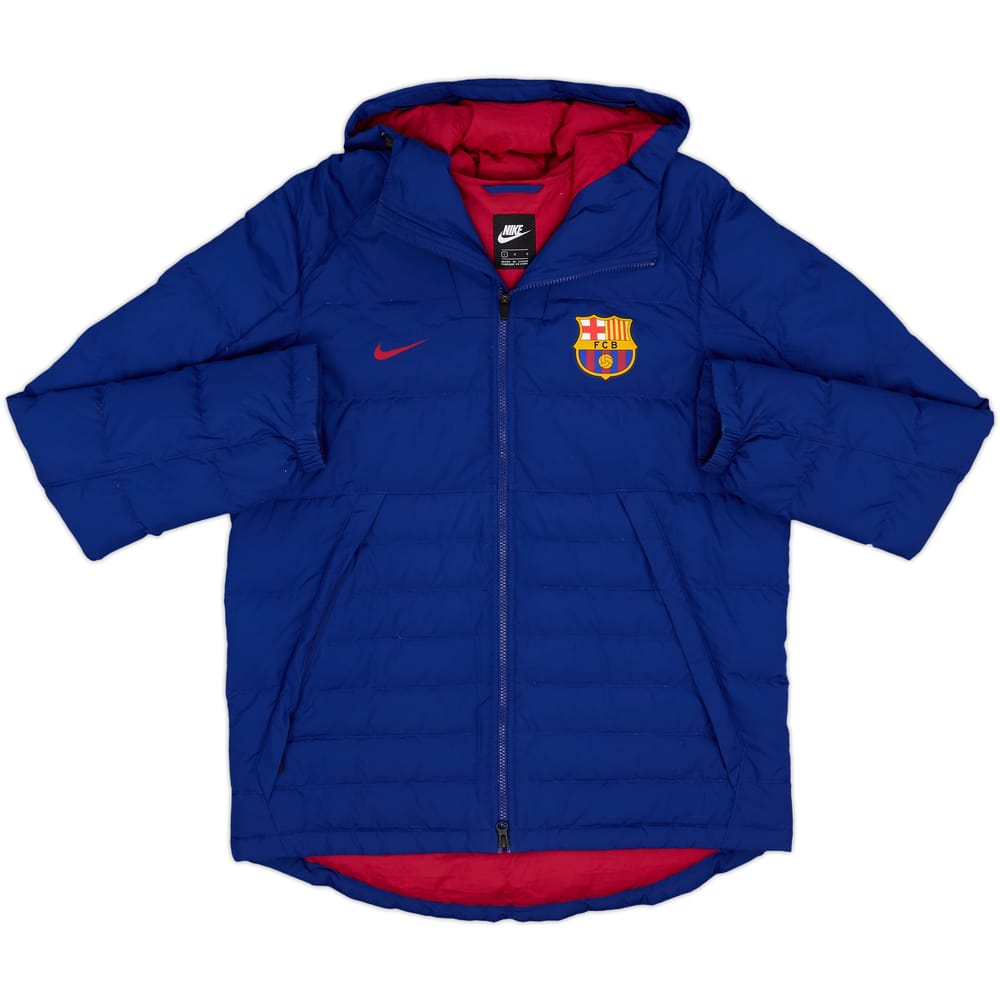 2018-19 Barcelona Nike Padded Bench Coat - 8/10 - (L)