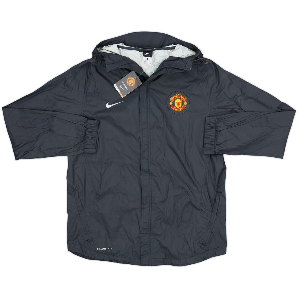 2010-11 Manchester United Nike Hooded Rain Jacket (M)