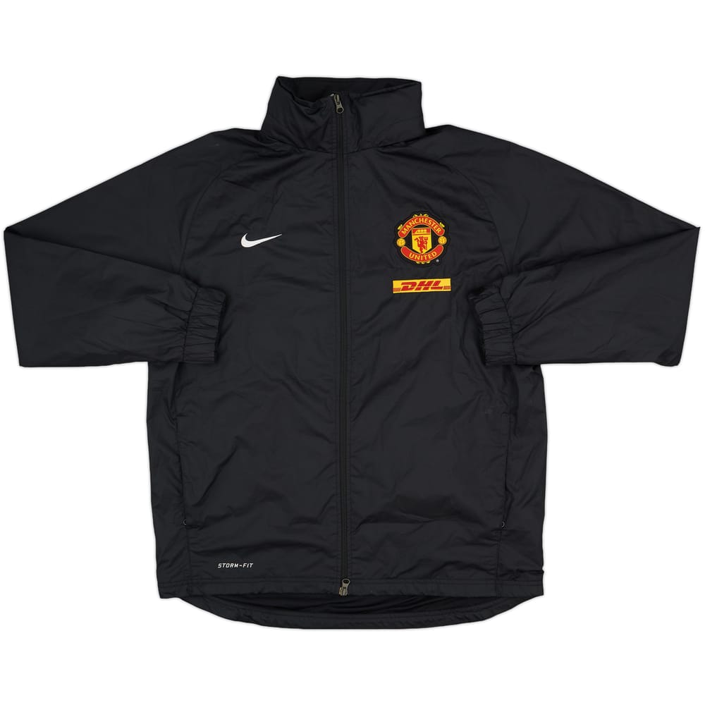 2012-13 Manchester United Nike Hooded Rain Jacket - 8/10 - (XL)