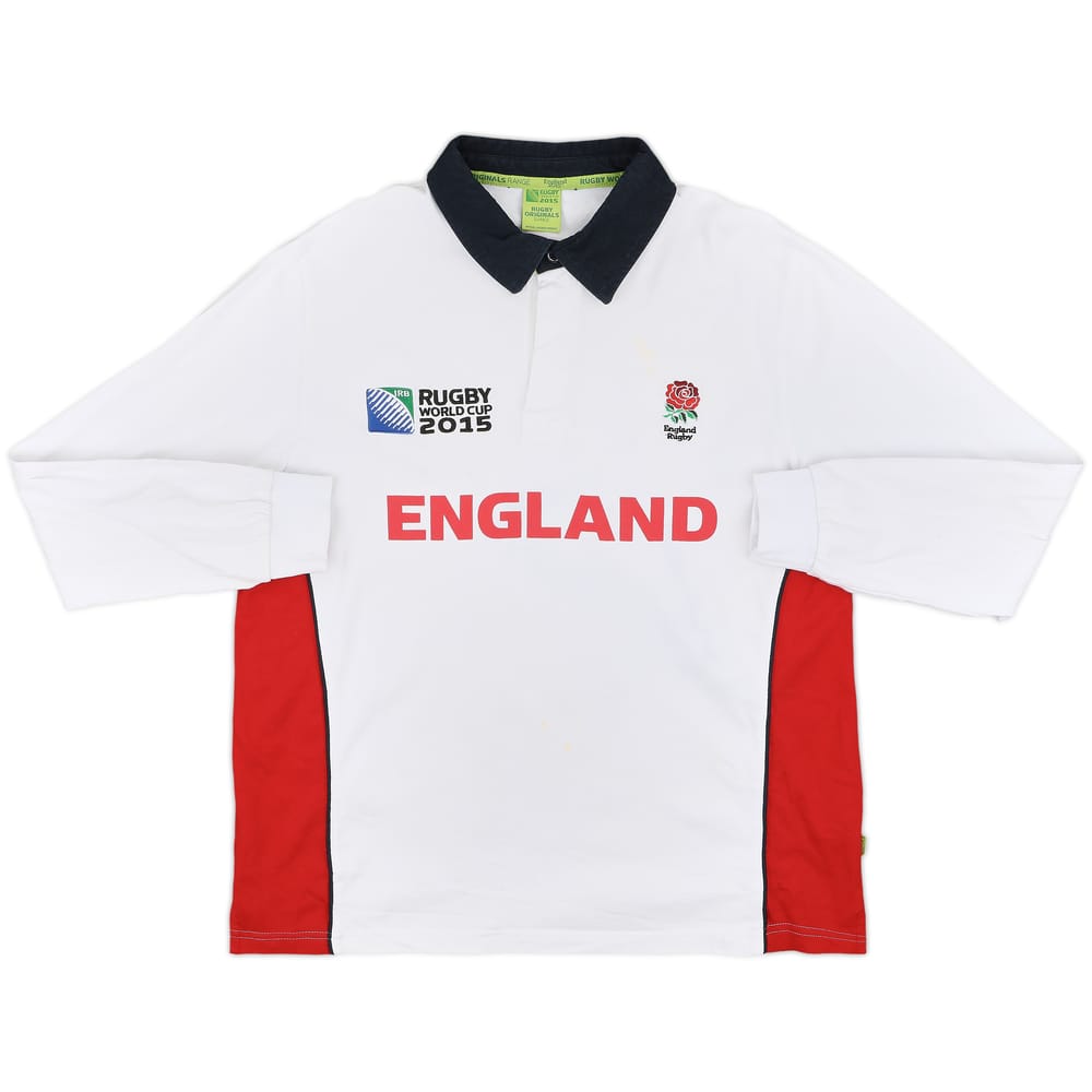 2015 England Rugby Polo L/S Shirt - 7/10 - (L)
