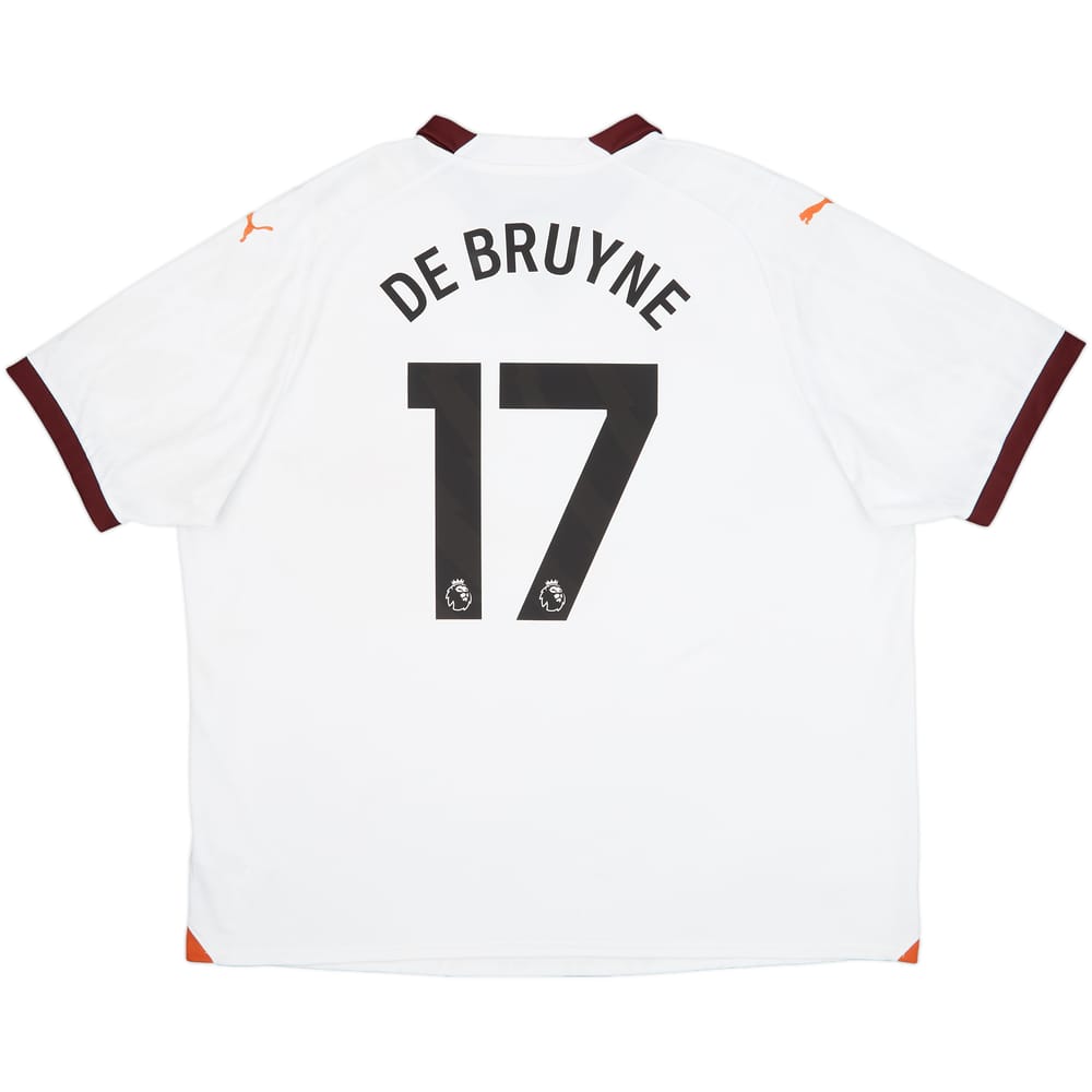 2023-24 Manchester City Away Shirt De Bruyne #17 - 8/10 - (3XL)