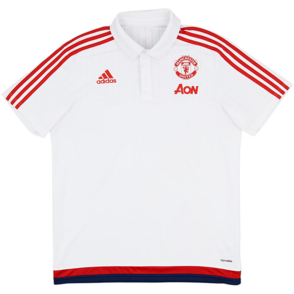2015-16 Manchester United adidas Polo Shirt - 8/10 - (L)