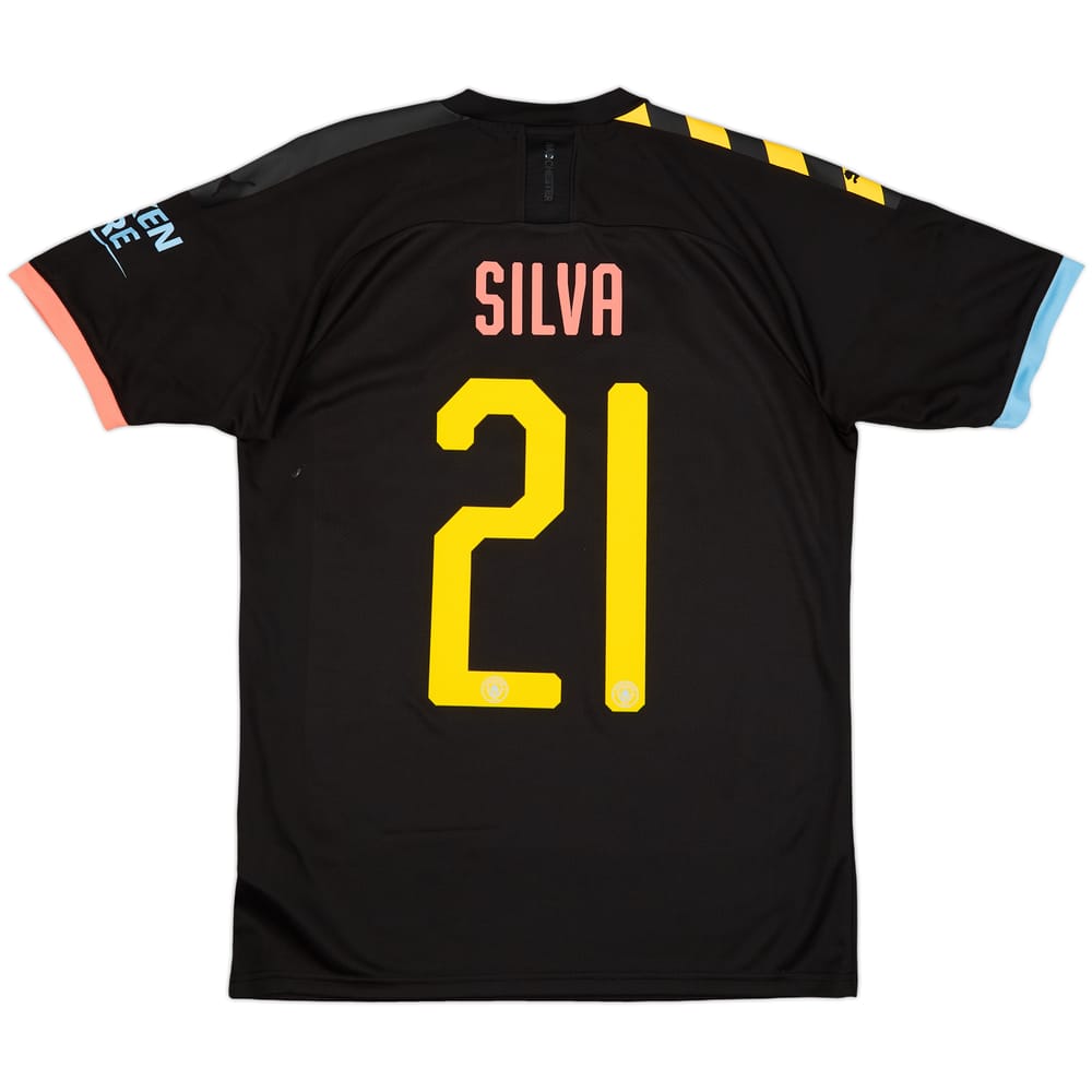2019-20 Manchester City Away Shirt Silva #21 - 9/10 - (M)