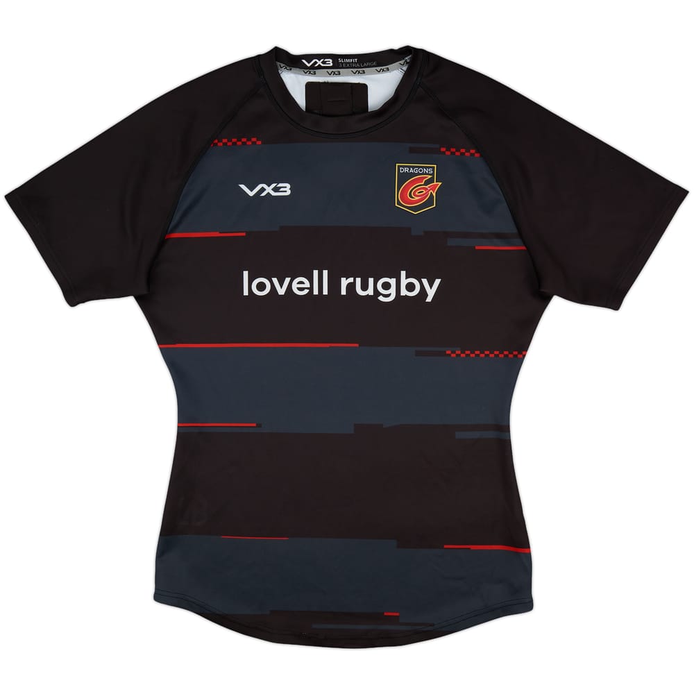 2010s Dragons RFC Rugby Player Issue Home Shirt - 9/10 - (3XL)