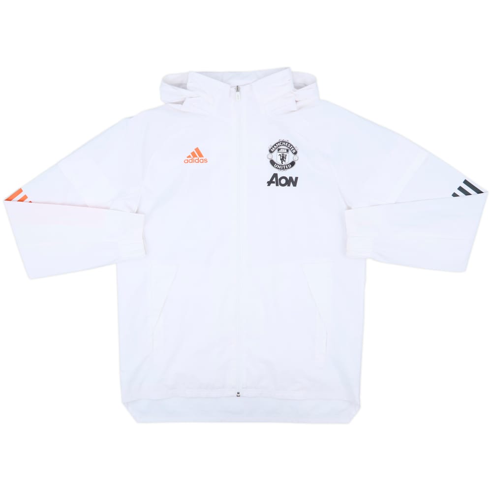 2019-20 Manchester United adidas Hooded Track Jacket - 8/10 - (M)
