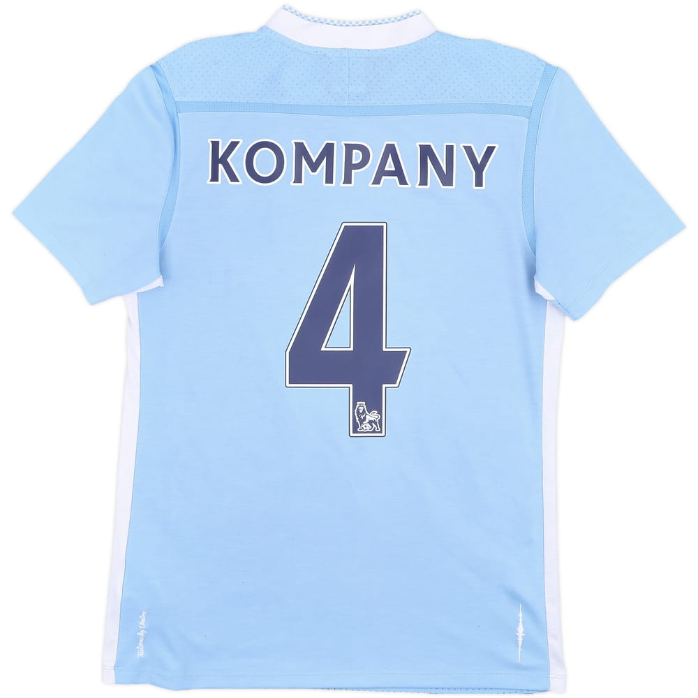 2011-12 Manchester City Home Shirt Kompany #4 - 9/10 - (S)