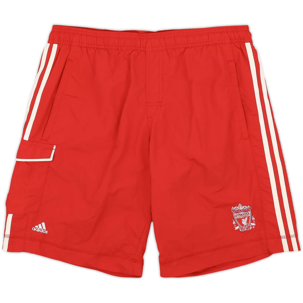 2011-12 Liverpool adidas Lesiure Shorts - 8/10 - (M)