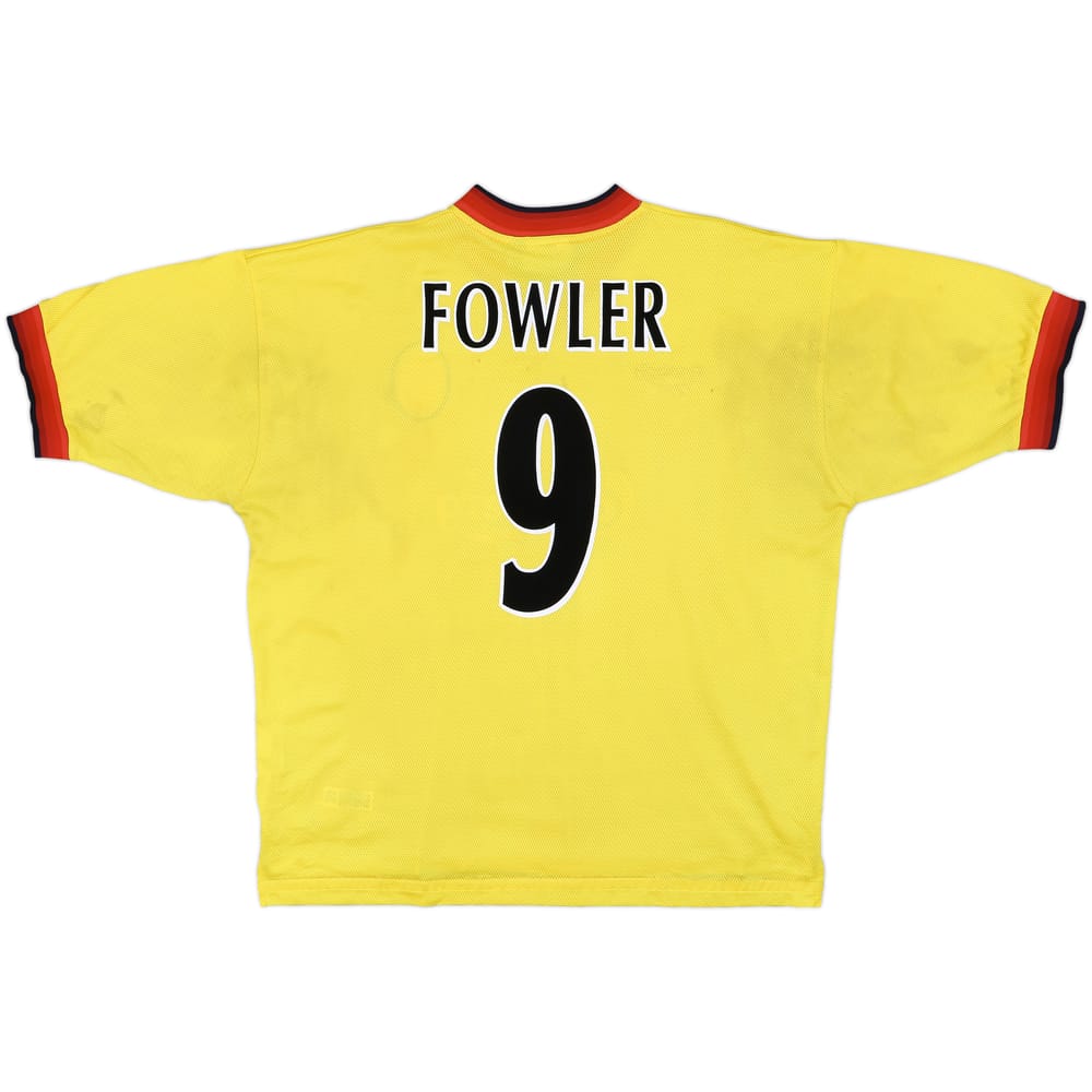 1997-99 Liverpool Away Shirt Fowler #9 - 7/10 - (XL)