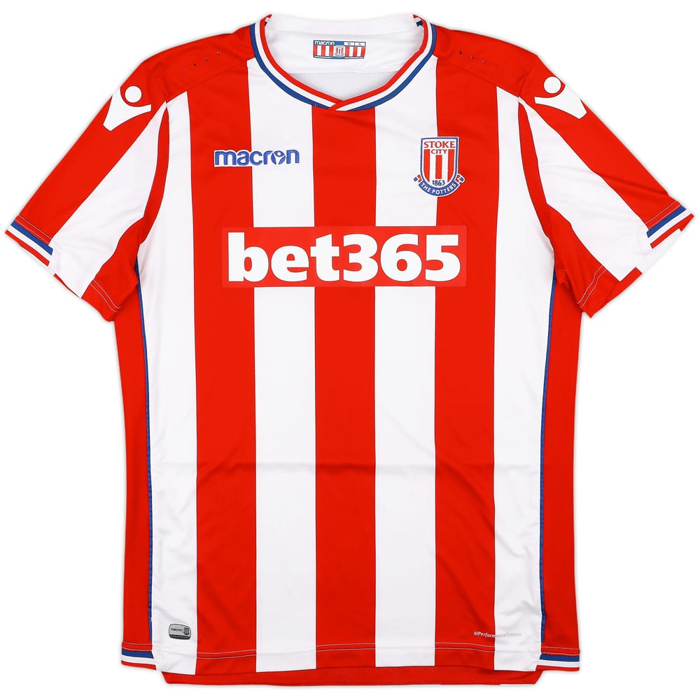 2017-18 Stoke City Home Shirt - 8/10 - (XL)