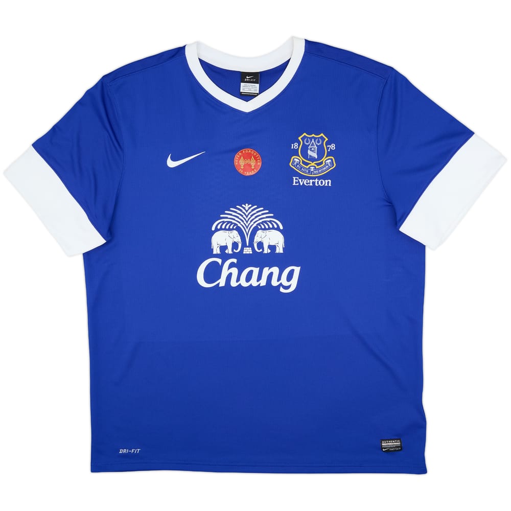 2012-13 Everton Home Shirt Baines #3 - 7/10 - (XXL)