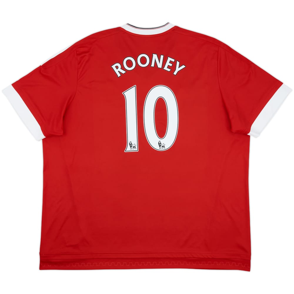 2015-16 Manchester United Home Shirt Rooney #10 - 10/10 - (3XL)