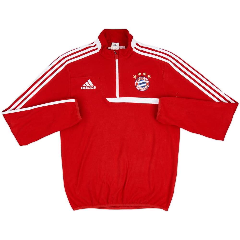 2013-14 Bayern Munich adidas 1/4 Zip Fleece Top - 9/10 - (S)