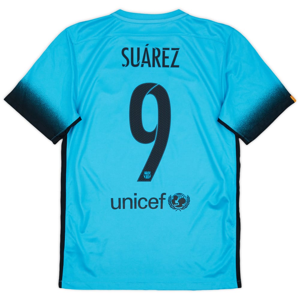 2015-16 Barcelona Third Shirt Suarez #9 - 9/10 - (S)