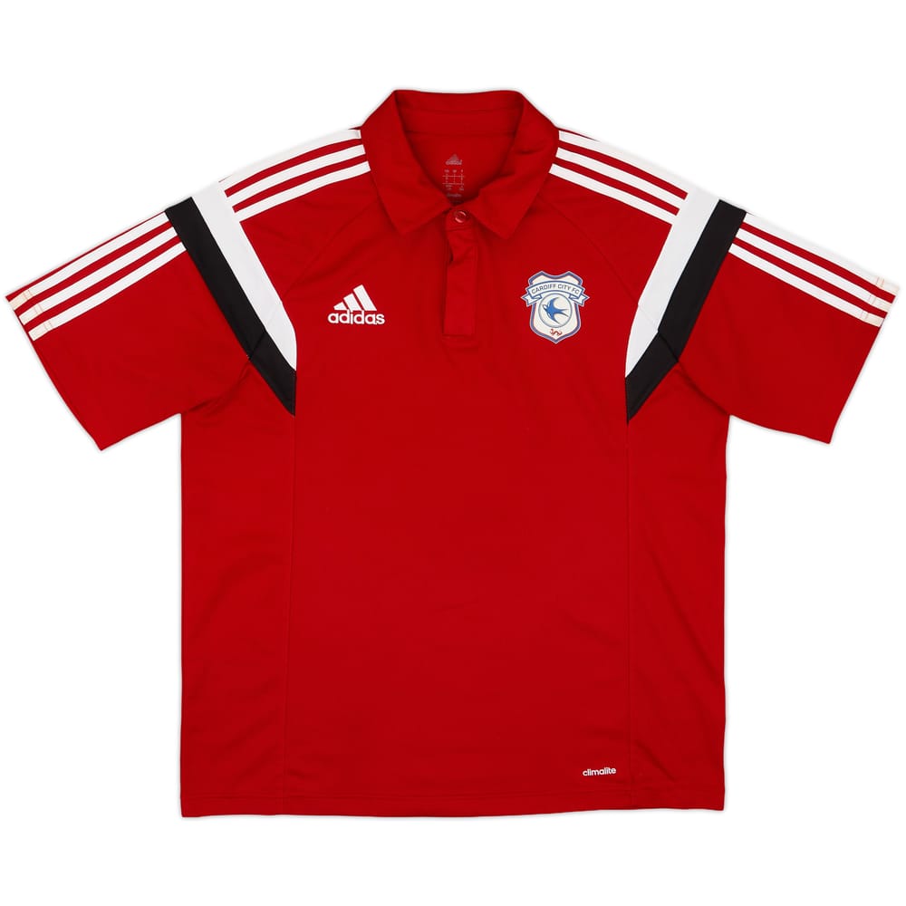 2015-16 Cardiff City adidas Polo Shirt - 8/10 - (L)
