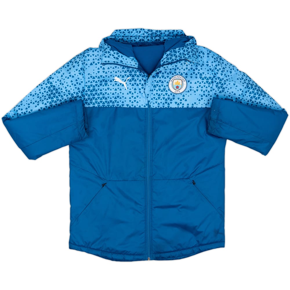 2023-24 Manchester City Puma Hooded Rain Jacket - 8/10 - (M)