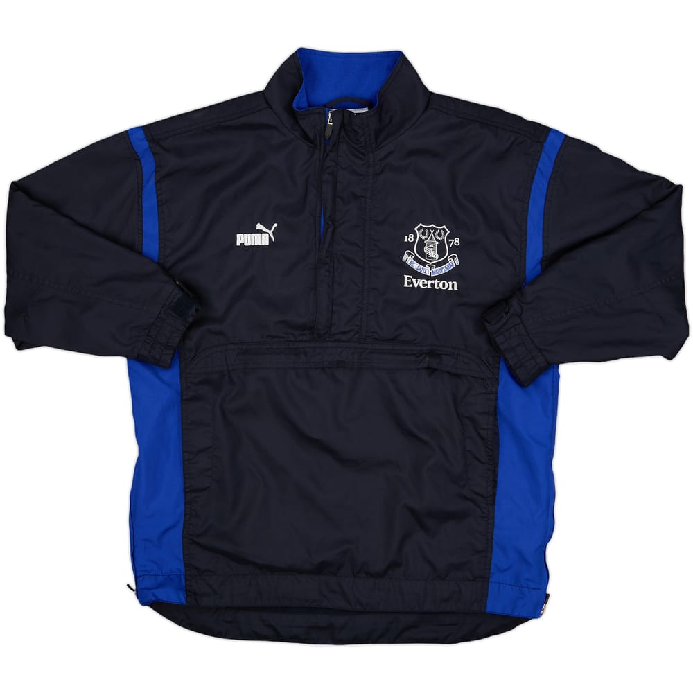2000-01 Everton Puma 1/4 Zip Drill Top - 8/10 - (M.Boys)