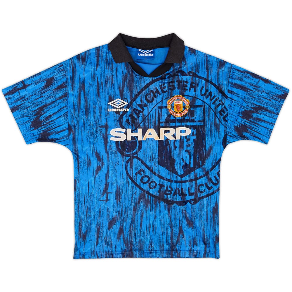 1992-93 Manchester United Away Shirt - 7/10 - (L.Boys)