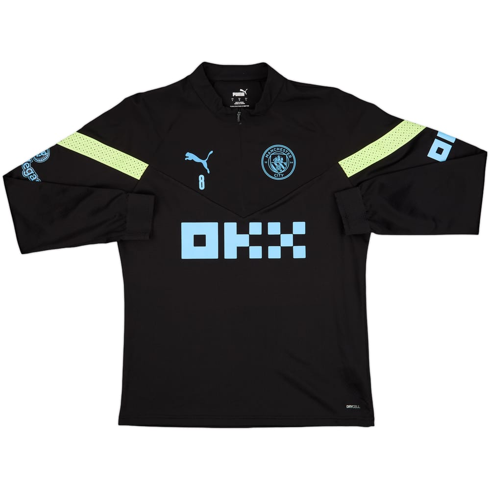 2022-23 Manchester City Player Issue Puma 1/4 Zip Drill Top (Gundogan) #8 - 8/10 - (L)