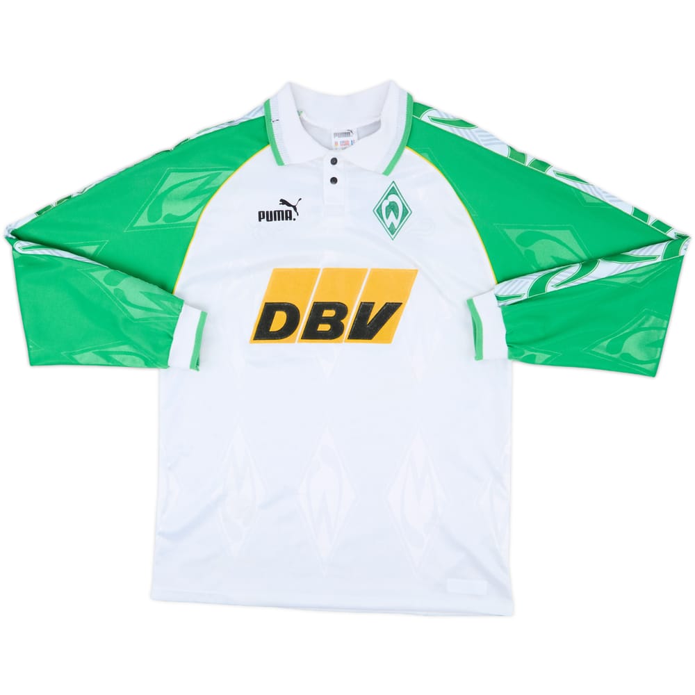 1995-96 Werder Bremen Home L/S Shirt - 9/10 - (S)