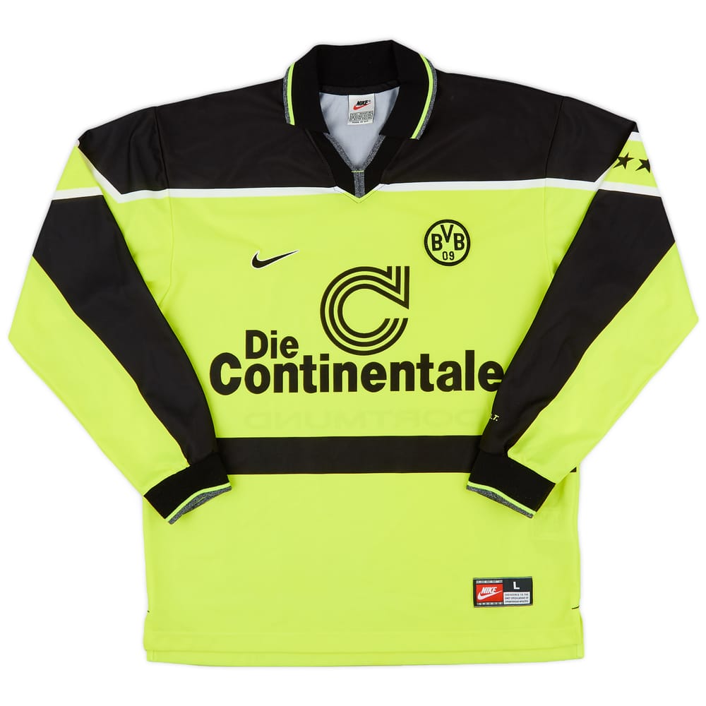 1997-98 Borussia Dortmund Home L/S Shirt - 9/10 - (L)