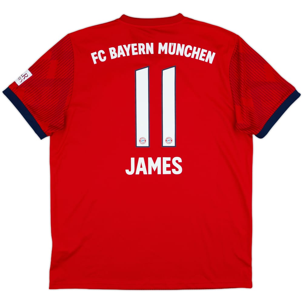 2018-19 Bayern Munich Home Shirt James #11 - 10/10 - (L)