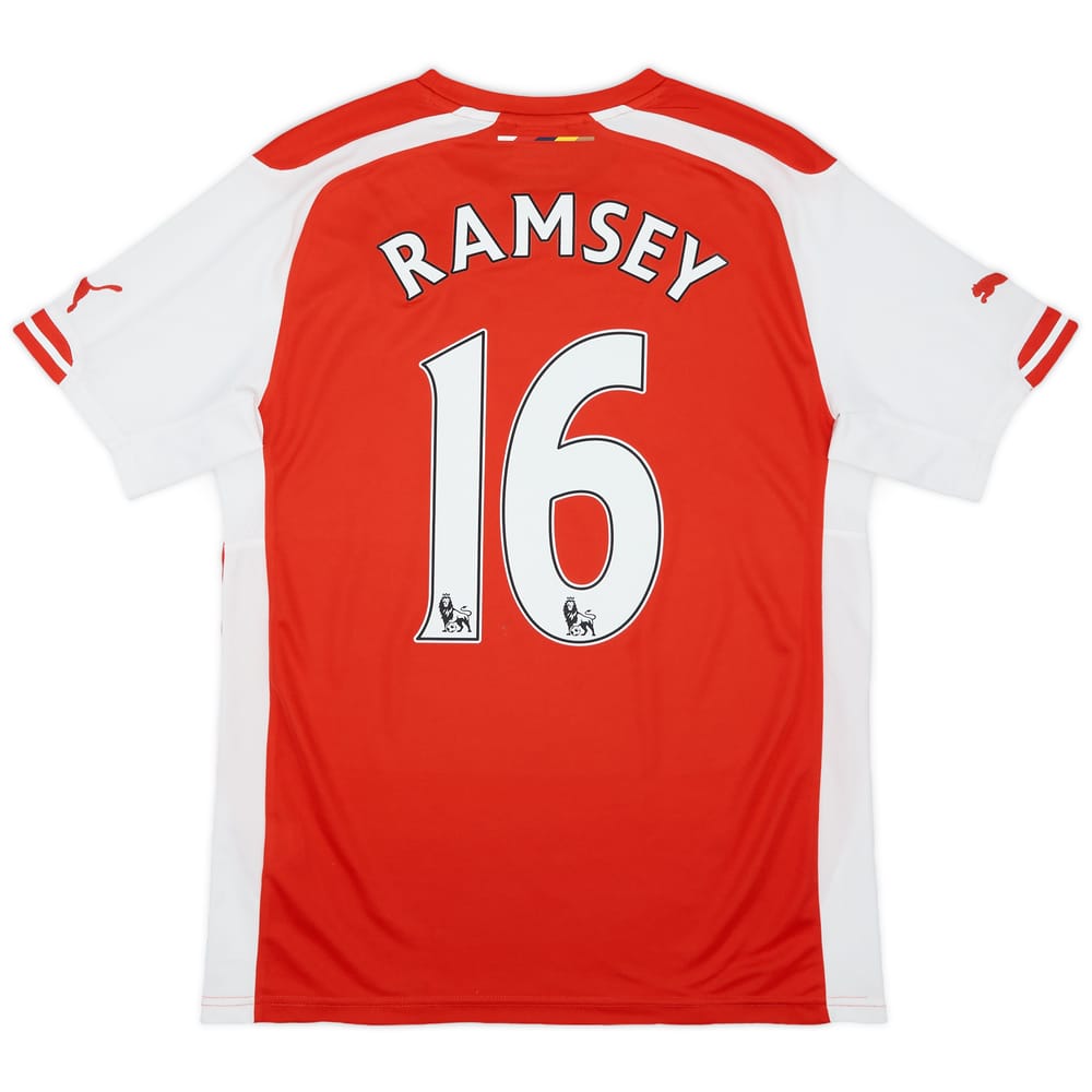 2014-15 Arsenal Home Shirt Ramsey #16 - 9/10 - (S)