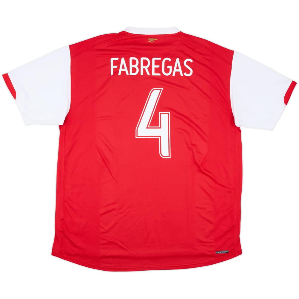 2006-08 Arsenal Home Shirt Fabregas #4 - 9/10 - (XXL)