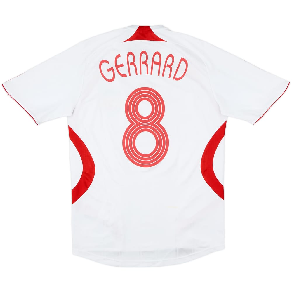 2007-08 Liverpool Away Shirt Gerrard #8 - 7/10 - (S)