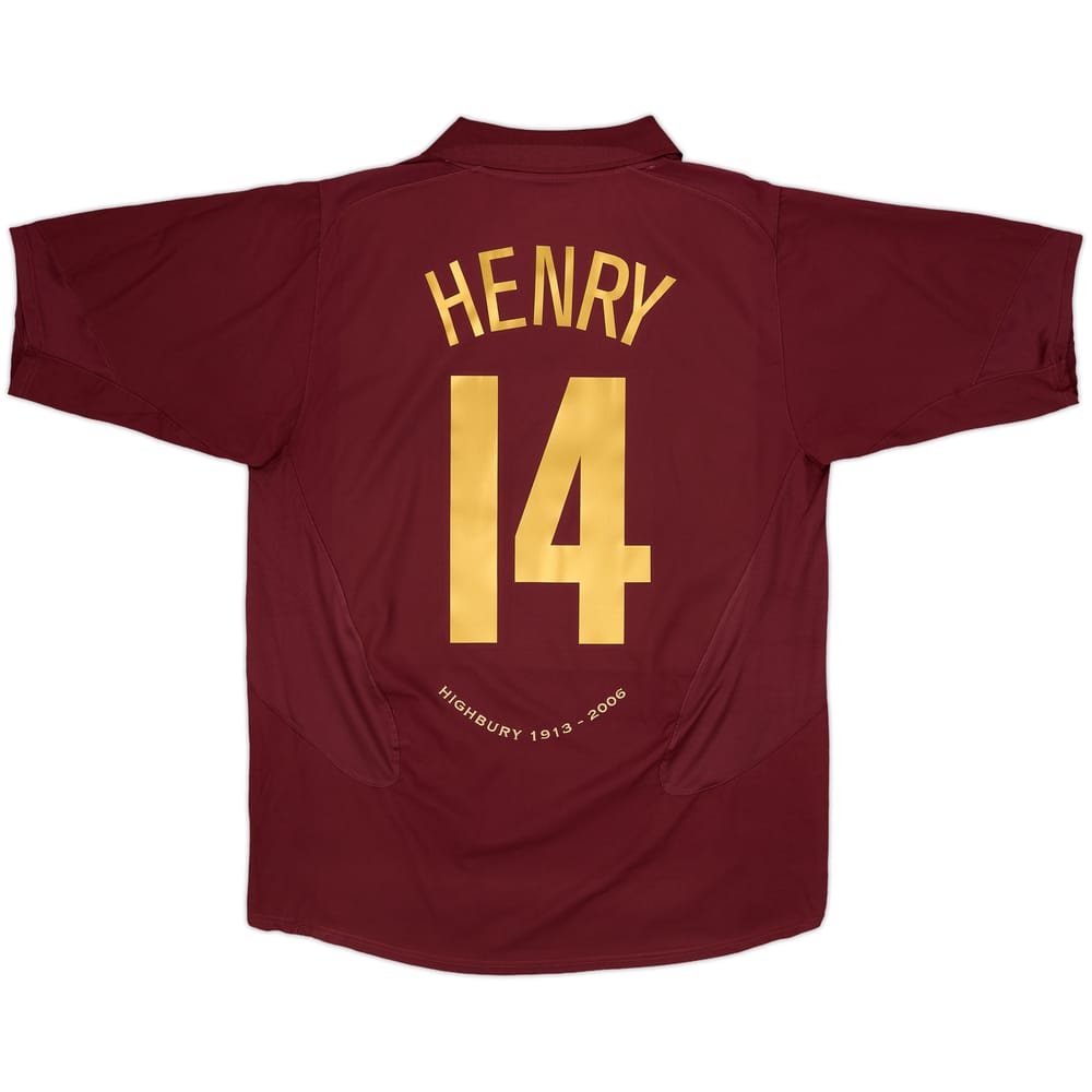 2005-06 Arsenal Home Shirt Henry #14 - 8/10 - (L)