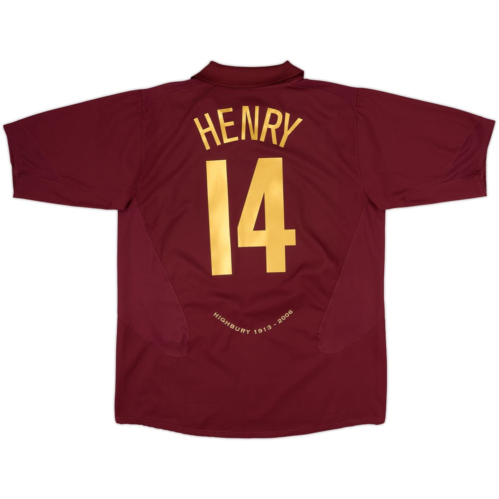 2005-06 Arsenal Home Shirt Henry #14 - 10/10 - (XL)