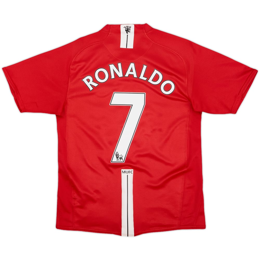 2007-09 Manchester United Home Shirt Ronaldo #7 - 8/10 - (S)