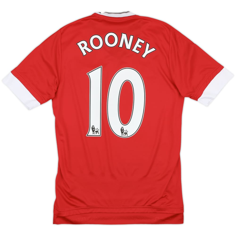 2015-16 Manchester United Home Shirt Rooney #10 - 8/10 - (XS)
