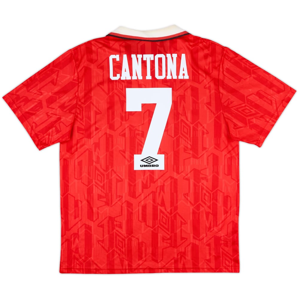 1992-94 Manchester United Home Shirt Cantona #7 - 8/10 - (L)